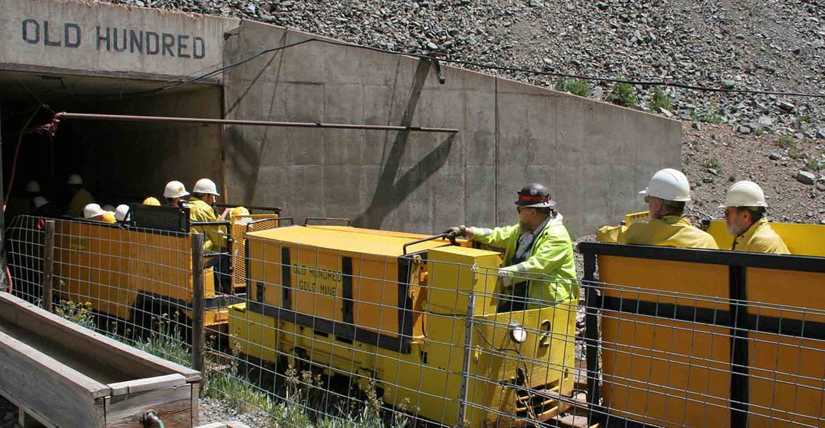 Ride the Electric Mine Train.